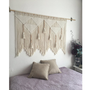 Boho Gros Gris Personnalisé Décor Coton à la Main Décoration Murale En <span class=keywords><strong>Macramé</strong></span> <span class=keywords><strong>Suspendu</strong></span> - Product Image 6