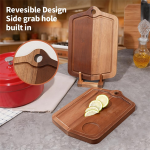 Planche à découper en bois d'acacia de qualité supérieure, compatible <span class=keywords><strong>lave</strong></span>-<span class=keywords><strong>vaisselle</strong></span>, petite planche à découper pour charcuterie - Product Image 6