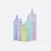 Bouteilles à pression de condiments en plastique avec bec verseur pour le ketchup et la mayonnaise Filetage robuste tolérant pour éviter les fuites