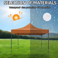 Carpa de Acero de 3M x 3M con Cubierta de Poliéster para Uso en Interiores/Exteriores, Ferias Comerciales y Eventos - Diseño Plegable para Todas las Estaciones