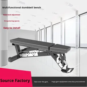 Panca con manubrio seduta Multi-funzionale sedia Fitness Flying Bird panca attrezzature per Fitness angolo regolabile pieghevole in metallo - Product Image 6