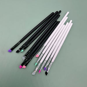 Wholesale Flat Lash Lifting <b>Tool</b> Brush Long Handle Silicone Brush for Lash - Product Image 2
