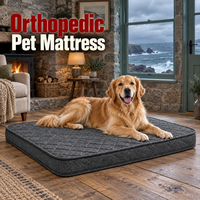 Coussin pour chien et chat personnalisé, durable, en éponge plate, imperméable, avec housse amovible et lavable, pour grands chiens, usage intérieur, directement de l'usine