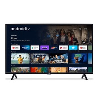 Téléviseur intelligent Android 65 pouces 55 pouces 4K ULED QLED rétroéclairé, boîtier noir, interface USB, utilisation à domicile et à l'hôtel, langue par défaut anglaise