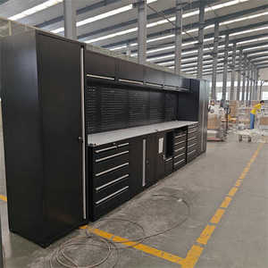 طاولة عمل من الفولاذ المقاوم للصدأ للخدمة الشاقة خزانة أدوات تخزين معدنية احترافية لمرآب الورشة - Product Image 4