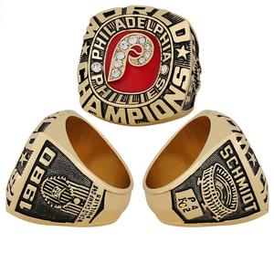 Anillo de <span class=keywords><strong>Campeonato</strong></span> de la MLB de Filadelfia 1980-<span class=keywords><strong>2022</strong></span>, Juego Completo Personalizado, Joyería de Béisbol Moderna y a la Moda con Incrustaciones de Diamantes de Imitación - Product Image 4