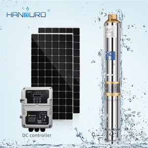 アフリカ用太陽エネルギーを備えた<span class=keywords><strong>3</strong></span>インチ水中ソーラーポンプ0.75kw1HP深井戸水中ポンプ - Product Image 1