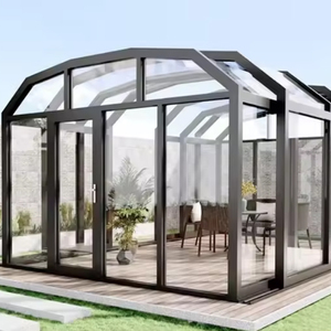 Solárium de Lujo Resistente a la Intemperie, <span class=keywords><strong>Plegable</strong></span> y Retráctil, de Aluminio y Cristal para el Hogar - Product Image 6