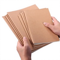 Carnet de notes personnalisé avec logo, couverture rigide en papier kraft, format A4, A5, A6, reliure cousue, carnet portable, carnet de composition scolaire, carnet de journal