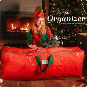<b>Large</b> Capacity Foldable Oxford Cloth Christmas Tree Bag Xmas Wreath Storage Bag Wreath Bag - Product Image 4