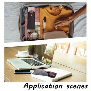 Étui à lunettes en feutre et cuir PU avec fermeture à pression, étui <span class=keywords><strong>de</strong></span> protection pour lunettes <span class=keywords><strong>de</strong></span> vue pour les voyages, étui portable pour lunettes <span class=keywords><strong>de</strong></span> soleil pour femmes - Product Image 6