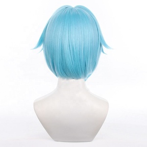 วิกผมคอสเพลย์ชิโนฮาจิมวิกผมฮาโลวีนสังเคราะห์งานปาร์ตี้ทนความร้อนชุดคอสเพลย์รูปดาวสีฟ้าท้องฟ้า35ซม. - Product Image 5