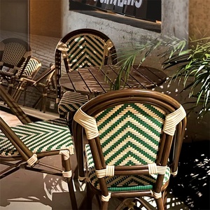 Ensemble <span class=keywords><strong>table</strong></span> et chaises de <span class=keywords><strong>jardin</strong></span> en alliage d'aluminium de luxe léger pour mobilier d'extérieur, balcon, cour, café, salon de thé - Product Image 2