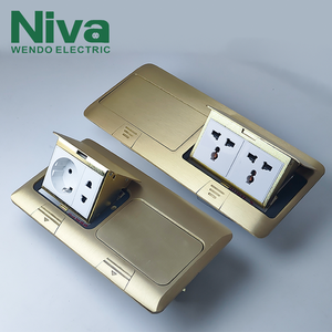 Prises coulissantes universelles standard personnalisées, 2 prises AC, type à poussée plate, prise de sol coulissante, prise encastrée en aluminium <span class=keywords><strong>WD15</strong></span> - Product Image 6