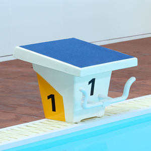 Plateforme de départ/plongée Ovar pour <span class=keywords><strong>piscine</strong></span>, compétition et parc aquatique, antidérapante, anticorrosion, couleur bleue, garantie 2 ans - Product Image 2