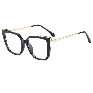Montures de lunettes œil-de-chat, monture intégrale, verres en résine, anti-lumière bleue, lunettes de mode légères pour femmes 2024 - Product Image 1