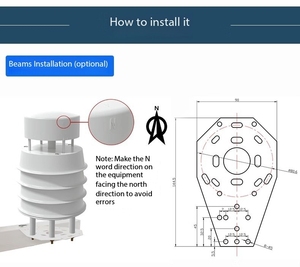 7-элементная компактная уличная Метеостанция 7 в 1 датчик погоды для систем мониторинга погоды - Product Image 4