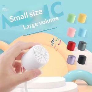<b>MINI</b> Macaron Portable Wireless <b>Bluetooth</b> <b>Speaker</b> Logo TWS Pairing Lithium Battery Plastic Heavy Bass for Desktop Outdoor Use - Product Image 4