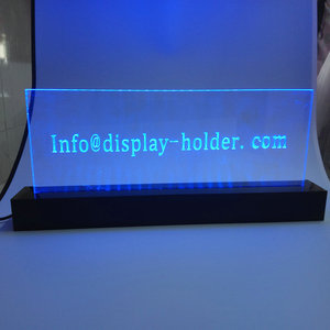 Tùy chỉnh sạc LED <span class=keywords><strong>Acrylic</strong></span> giữ đèn hiện đại cạnh sáng dấu hiệu cho hiển thị và quảng cáo thân thiện với môi - Product Image 2