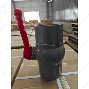 วาล์วบอลพลาสติก UPVC ขนาดใหญ่ 76 มม. 90 มม. 114 มม. แบบมือหมุน 2 ทาง สำหรับระบบชลประทาน อุปกรณ์ข้อต่อท่อ Pntek ปรับแต่งได้ตามความต้องการ OEM สำหรับน้ำ - Product Image 1