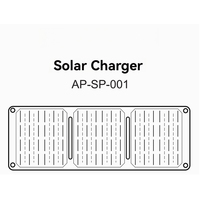 Panel Solar Plegable Huarui HR-014 de 15W, Alta Eficiencia (23%), Ecológico, Portátil, para Generación de Energía de Emergencia en Exteriores, 0.2m