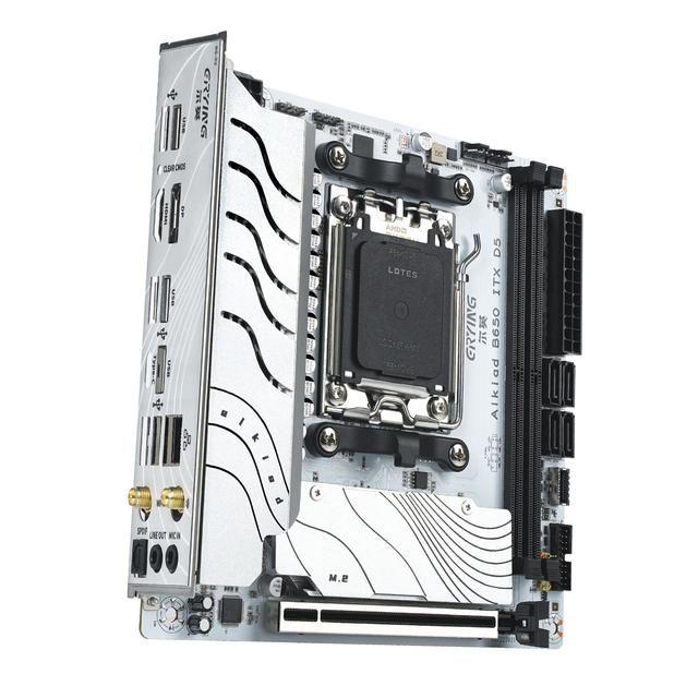 ERYING B650i ITX Motherboard DDR5 RAM 2*PCIe4.0x4 M.2 SATA Supports AMD Ryzen 7000/8000/9000 Series CPU Intel New Desktop AM4