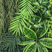 Panneau mural artificiel en buis vert pour décoration intérieure, 50x100cm, pour la maison, le bureau, le magasin