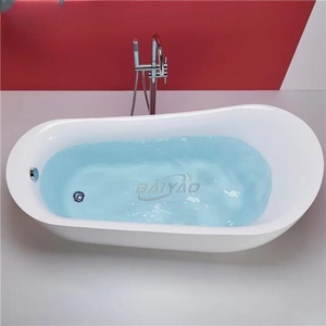 <span class=keywords><strong>Baignoire</strong></span> autoportante moderne en acrylique luxueuse et portable, en acrylique, pour appartement et hôtel - Product Image 2