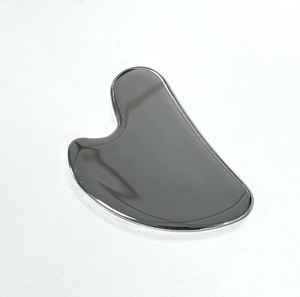 Plaque guasha en acier inoxydable en forme de cœur - Product Image 4