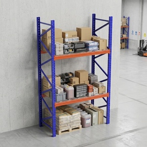 Système de rayonnage à palettes robuste avec revêtement en poudre Shibang, avec grille métallique pour entrepôt industriel - Product Image 3