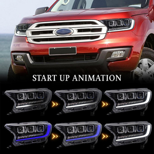 Hcmotionz ชุดไฟหน้า LED สำหรับรถ <span class=keywords><strong>Ford</strong></span> <span class=keywords><strong>Ranger</strong></span> T7 T6 T8 2015-2020 Everest โคมไฟหน้าภาพเคลื่อนไหว DRL แบบไดนามิกสัญญาณต่อเนื่อง - Product Image 4