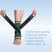 En gros Réglable Respirant Compression Élastique Sport Basketball Cheville Orthèse De Soutien Pour La Course À Pied Marche