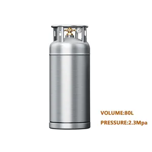 Small size 80L 100L 175L welded insulated dewar tank dewar gas cylinder