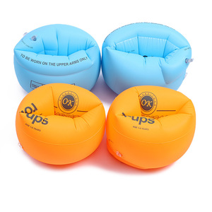 <b>Roll</b> <b>Ups</b> Inflatable Arm Floats For Kids And Adults Orange Blue Round PVC Swimming Rings Water Toys 3 Years Old Plus - Product Image 5
