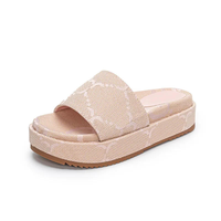 Chaussons de luxe pour femmes très vendus, sandales de marque de créateur unisexes, sandales plateforme pour femmes