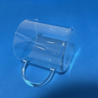 Bécher en verre de quartz transparent personnalisé Rema de 5ml à 10000ml avec bec verseur et poignée coupée à la taille Service de traitement