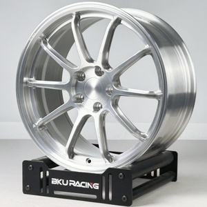 Rines BZY Forjados a Medida 5x114.3 de 17, 18 y 19 Pulgadas en Plata Pulida, 5 Piezas de Aleación para JDM <span class=keywords><strong>Subaru</strong></span> <span class=keywords><strong>Impreza</strong></span> <span class=keywords><strong>STI</strong></span> BRZ GT86 Supra WRC - Product Image 1