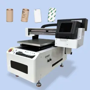 ID Card Printer 4050 UV Flatbed Printer Small Footprint Fabric Stickers Printing Machine Impresoras 3d Labeling UV Printer