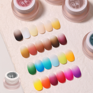 Gel de Nail Art Airbrush Pat Pat 24 Couleurs Haute Saturation Effet Blush Sans Rinçage Gel de Peinture Couleur Nécessitant une Lampe UV pour Sécher - Product Image 1