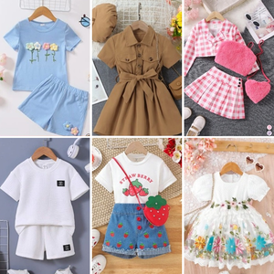 Ropa de Verano de Alta Calidad para Niños Pacas de Ropa Mixta Shein Lovito Venta al por Mayor de Fábrica Les Habits - Product Image 4