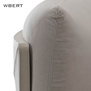 WBERT italiano tela de microfibra blanco real terciopelo sofá nuevo moderno de lujo de alta calidad sala de estar diseño de muebles para el hogar - Product Image 4