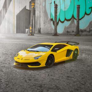 BEZGAR Modellino Auto Sportiva Elettrica Lamborghini Aventador SVJ in Scala 1:24, Giocattolo Pronto all'Uso con Telecomando per Bambini da 0 a 24 Mesi - Product Image 4