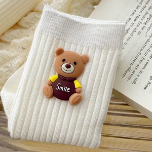 Poupée de dessin animé en trois dimensions japonaise mignonne soeur douce portant des chaussettes en coton pour filles chaussettes mi-tube tricotées pour femmes - Product Image 5