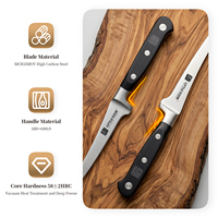 Couteau de boucher de 5,8 pouces pour filet, steak, fruits, saumon, usage domestique, hôtelier, camping, pêche et extérieur
