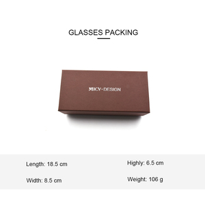 Factory Wholesale Brown <strong>Glasses</strong> Case Set High Quality Sunglasses Case <strong>Glasses</strong> <strong>Accessories</strong> Portable Packaging Box Study Room - Product Image 6