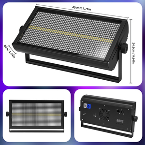 150W LED 48 + 8 đoạn RGB + Trắng Strobe rửa hiệu ứng ánh sáng sân khấu Đảng DJ Disco trong nhà Câu lạc bộ Bar Strobe Lights DMX điều khiển - Product Image 3