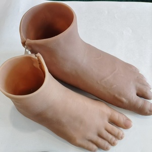 Fisioterapia dispositivos médicos <span class=keywords><strong>Cass</strong></span> I pierna prótesis Pie de silicona, pie artificial de silicona cosmética para personas discapacitadas - Product Image 6