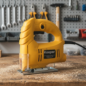Sierra de calar industrial Kooper de 400W para bricolaje, para metal y madera, alimentación eléctrica/batería, corte a 45 grados, certificación GS - Product Image 2