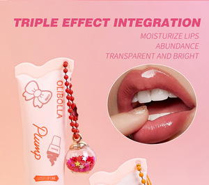 Baume à lèvres personnalisable MLM effet crème glacée avec miroir pendentif, brillance aquatique, hydratation longue durée, soin repulpant pour les lèvres - Product Image 5