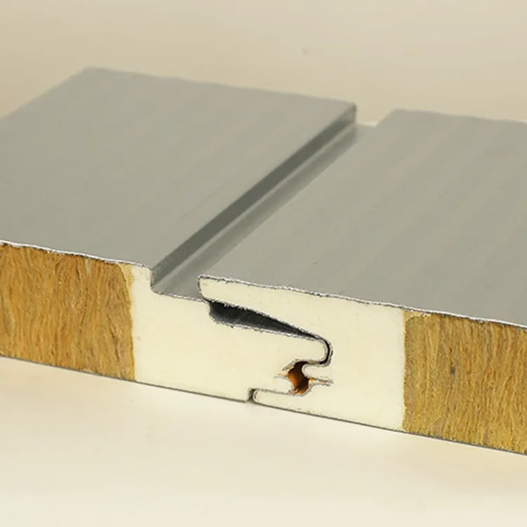 तंत्र रॉक ऊन बोर्ड आग इन्सुलेशन रंग स्टील समग्र सैंडविच शोधन बोर्ड विभाजन छत